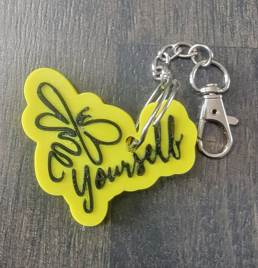 Bee Yourself Keychain