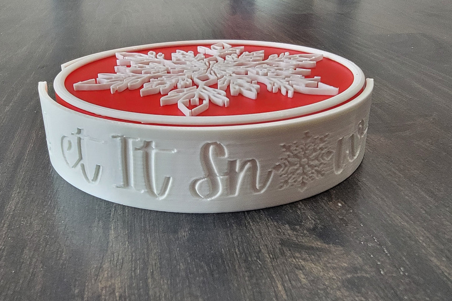 Snowflake coasters