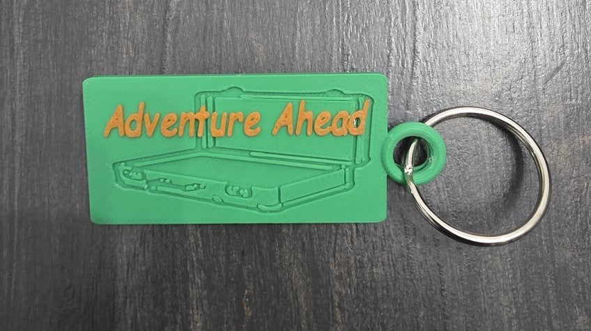 Figuratively Adventure Awaits Keychain
